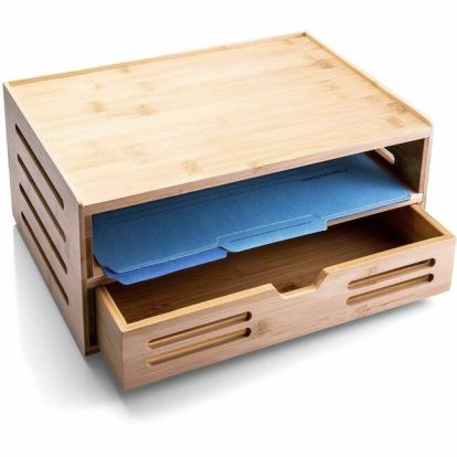 Officemate Bamboo Organizer with Drawer 1