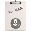 Officemate 83161 Dry Erase Clipboard, Top Clip with Pen Holder, 6pk 1