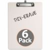 Officemate 83161 Dry Erase Clipboard, Top Clip with Pen Holder, 6pk 4