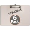 Officemate 83166 Dry Erase Clipboard, Side Clip with Pen Holder, 6pk 3