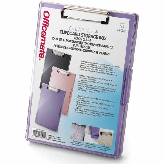 Officemate Clear View Storage Clipboard 1