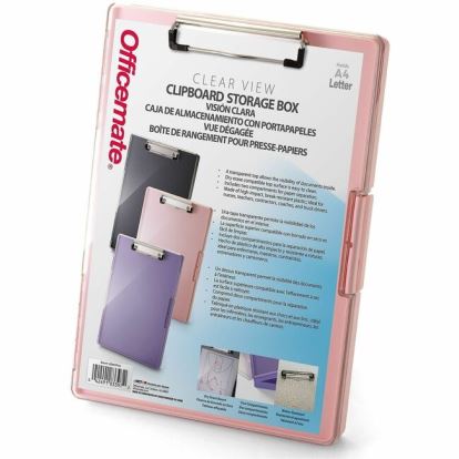 Officemate Clear View Storage Clipboard 1