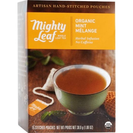 Mighty Leaf Organic Mint Melange Pouch 1