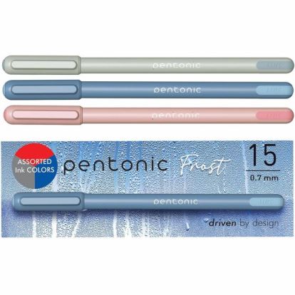 Pentonic Frosted Barrel Ballpoint Pens 1