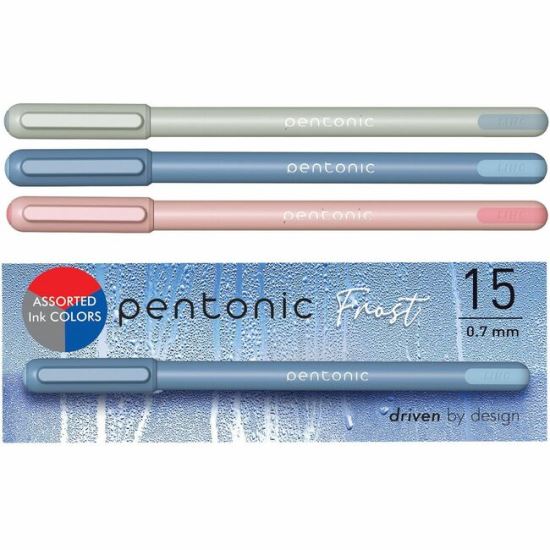 Pentonic Frosted Barrel Ballpoint Pens 1