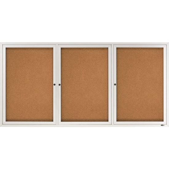Quartet Enclosed Bulletin Board for Indoor Use 1