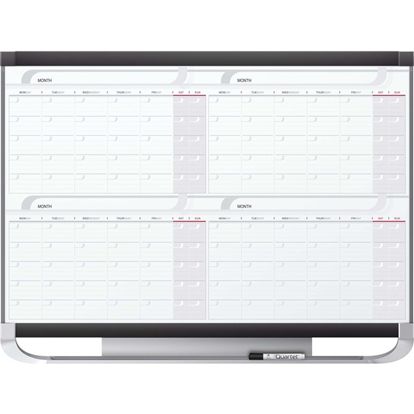 Quartet Prestige® 2 Magnetic Four Month Calendar Board 1