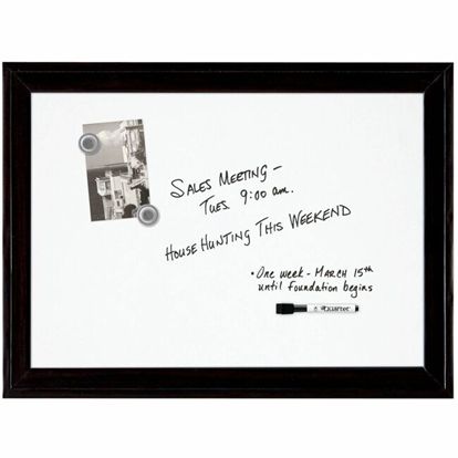 Quartet Home Décor Magnetic Dry-Erase Board, 17" x 23" , Ebony Frame 1