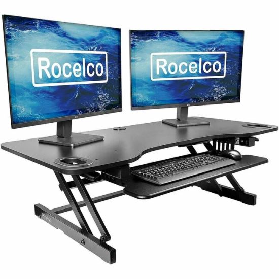 Rocelco ADR-45 45" Adjustable Desk Riser with EVR 1