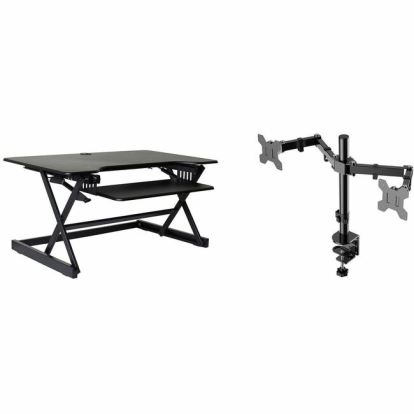 Rocelco Standing Desk Converter & Dual-Monitor Mount 1