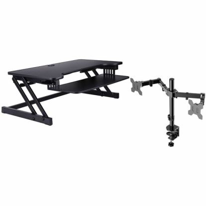 Rocelco Standing Desk Converter & Dual-Monitor Mount 1
