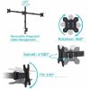 Rocelco RDM3 Desk Mount for LCD Monitor, LED Monitor, Display Stand - Black - Landscape/Portrait 5