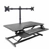 Rocelco Electric Desk Riser & Dual Monitor Mount 1