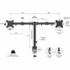 Rocelco Desk Riser & Dual-Monitor Mount 5