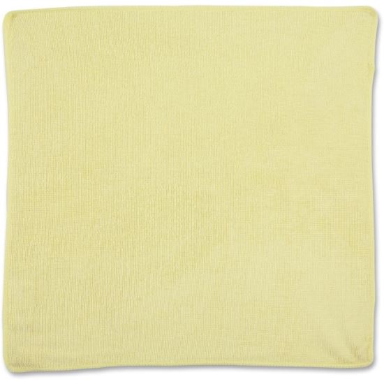 Rubbermaid Commercial 16x16 Light Commercial MF Cloth Yellow 1