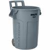 Rubbermaid Commercial Vented Wheeled BRUTE Container, 32 Gal Gray 1