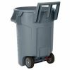 Rubbermaid Commercial Vented Wheeled BRUTE Container, 32 Gal Gray 3