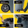 Rubbermaid Commercial Vented Wheeled BRUTE Container, 32 Gal Gray 7