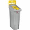 Rubbermaid Commercial Slim Jim Recycling Station 1-Stream Bottles/Cans, 23 Gal 1