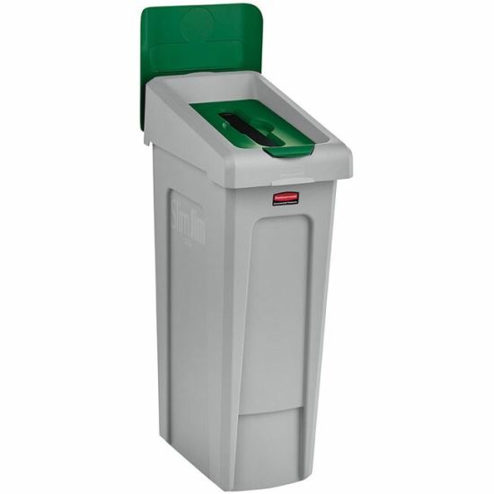 Rubbermaid Commercial Slim Jim Recycling Station 1-Stream Paper, 23 Gal 1