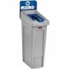 Rubbermaid Commercial Slim Jim Recycling Station 1-Stream Mixed Recycling, 23 Gal 1