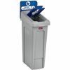 Rubbermaid Commercial Slim Jim Recycling Station 1-Stream Mixed Recycling, 23 Gal 3