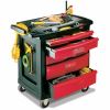 Rubbermaid Commercial 5 Drawer Mobile Work Center, Black 7