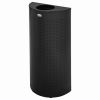 Rubbermaid Commercial Half Round Metallic Waste Receptacle 1