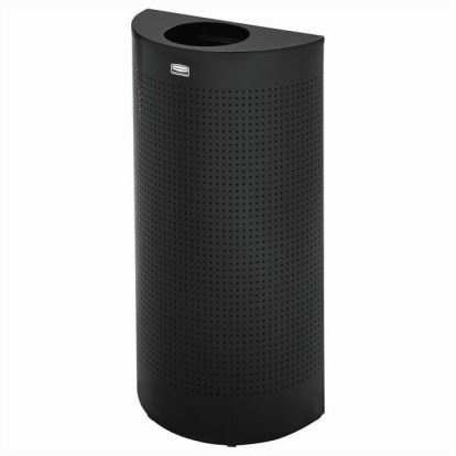 Rubbermaid Commercial Half Round Metallic Waste Receptacle 1
