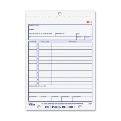 Rediform Carbonless Receiving Record Slip Book 1