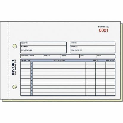 Rediform 2-Part Carbonless Invoice Form 1