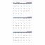 Brownline Three-Month Wall Calendar, 14 Months, December to January 1