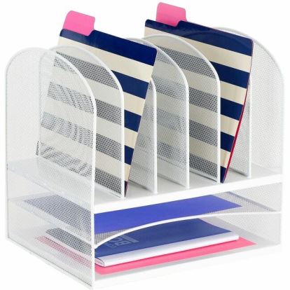 Onyx 2 Horizontal/6 Upright Desk Organizer 1
