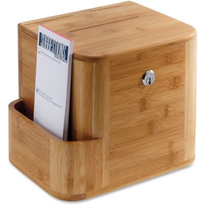 Safco Bamboo Suggestion Box 1