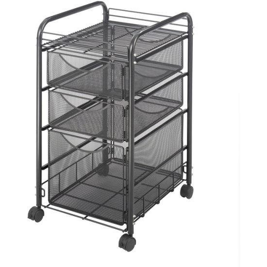 Safco Onyx Mesh File Cart 1