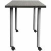 Safco Jurni Multi-Purp. Table w/Post Leg & Casters 3