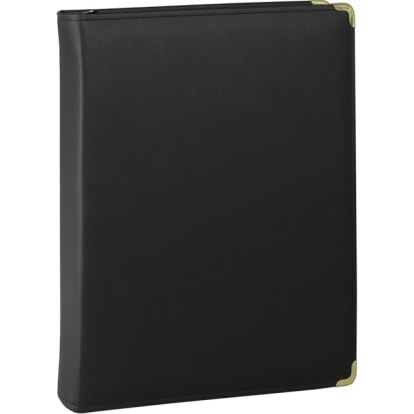 Samsill Classic 1.5 Inch Professional Binder with Zipper Closure - Black 1