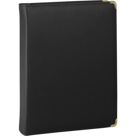 Samsill Classic 1.5 Inch Professional Binder with Zipper Closure - Black 1