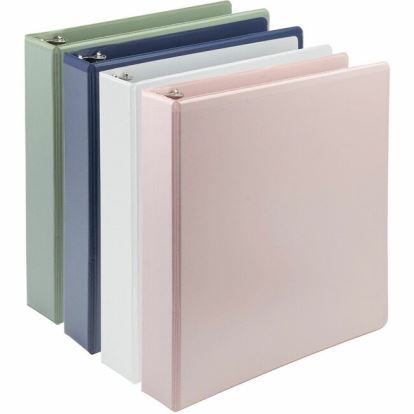 Samsill Earth's Choice Plant-Based View Durable 1.5 Inch 3 Ring Binders - Assortment 4 Pack 1