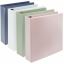 Samsill Earth's Choice Plant-Based View Durable 2 Inch 3 Ring Binders - Assortment 4 Pack 1