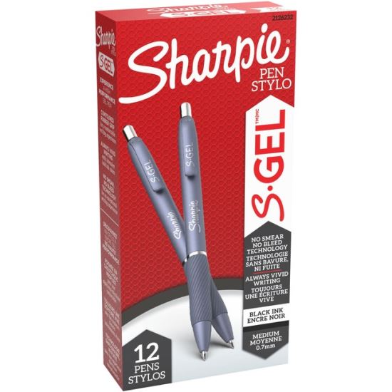 Sharpie S-Gel Fashion Retractable Pens 0.7 mm Black 1