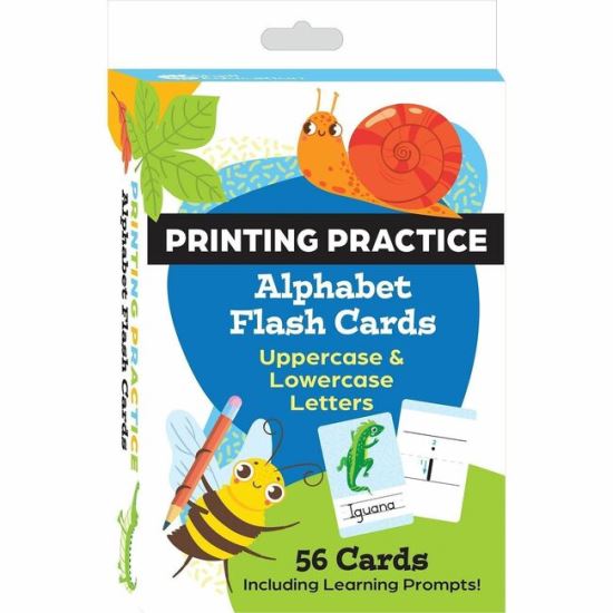 Shell Education Printing Practice Alphabet Flash Cards 1