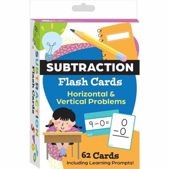 Shell Education Subtraction Flash Cards 1