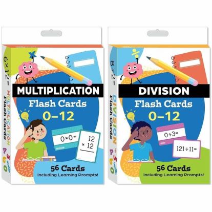 Shell Education Multiplication & Division Flash Card 2-Deck Set 1