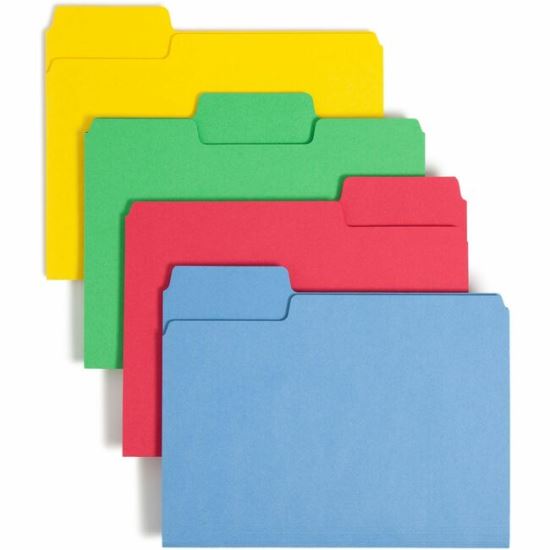 Smead SuperTab 1/3 Tab Cut Letter Recycled Top Tab File Folder 1
