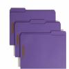 Smead 1/3 Tab Cut Letter Recycled Fastener Folder with Fastener 1
