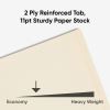 Smead Shelf-Master Straight Tab Cut Letter Recycled Fastener Folder 5
