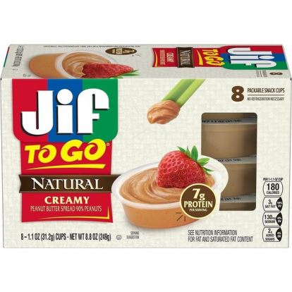 Jif To-Go Creamy Natural Peanut Butter Cups 1