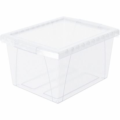 Storex Stackable Storage Bin w/Lid 1