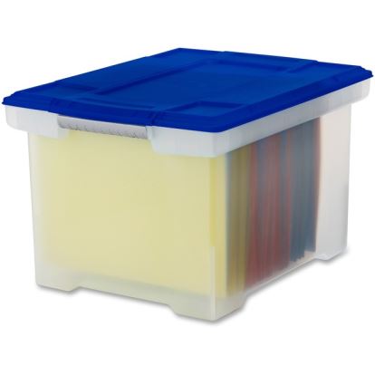 Storex Plastic File Tote Storage Box 1